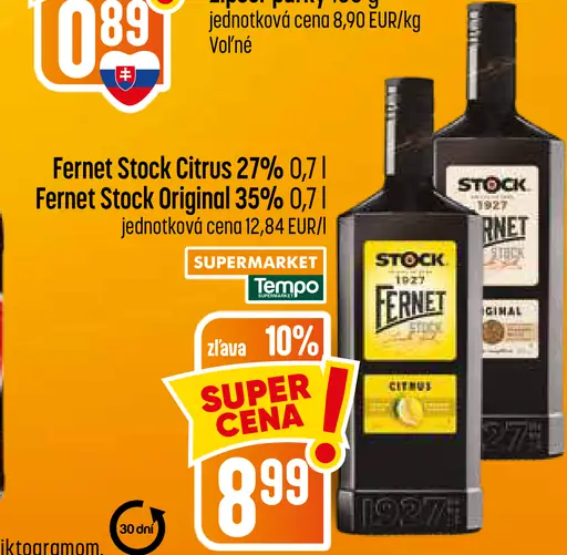 Fernet Stock citrus 27 %