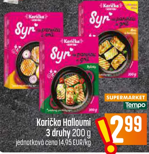Karička Halloumi – 3 druhy
