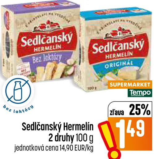 Sedlčanský Hermelín 2 druhy