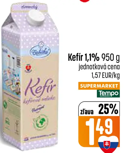 Bánovecký kefír 1,1 %