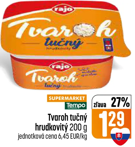 Rajo Tvaroh tučný hrudkovitý