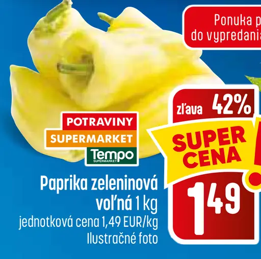 Paprika zeleninová