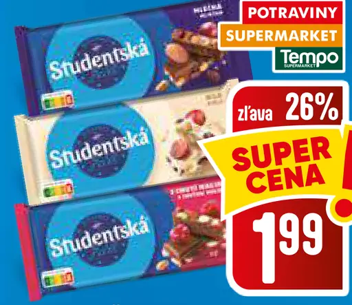 Orion Študentská pečať čokoláda, 3 druhy