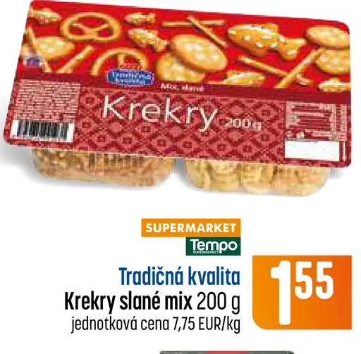 Krekry slané mix