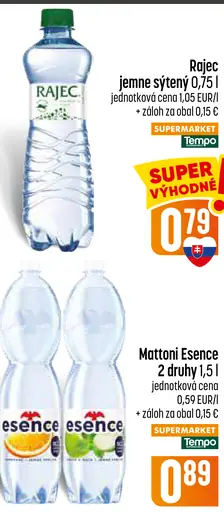 Rajec minerálna voda sýtená