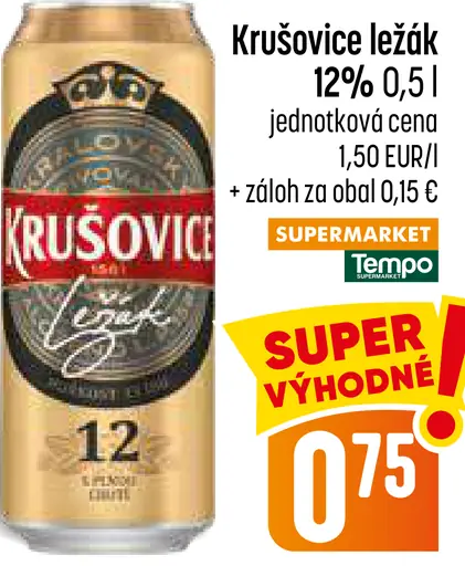 Krušovice plechovka