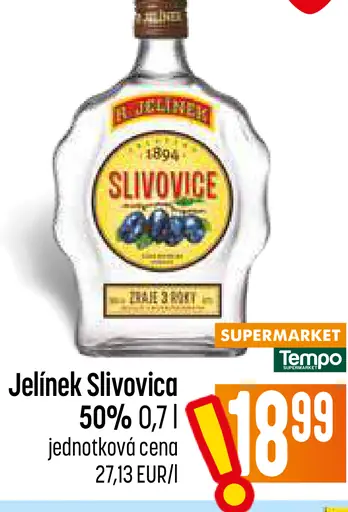 Jelínek Slivovica 50 %