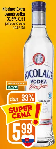 Nicolaus Extra jemná vodka 38%