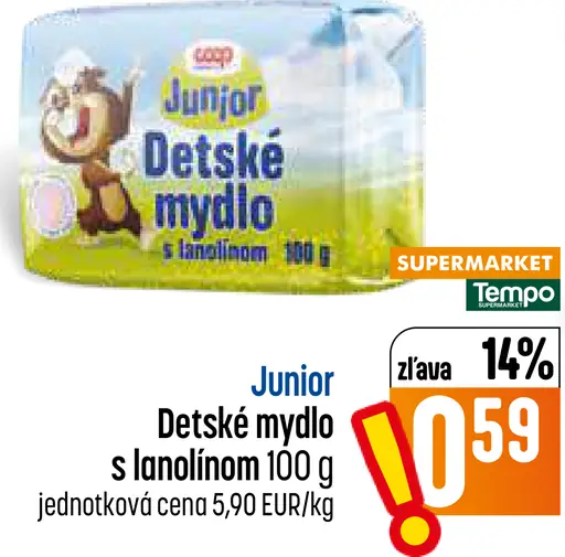 Junior Detské mydlo s lanolínom