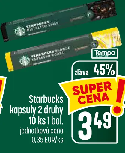 Starbucks Nespresso kávové kapsuly