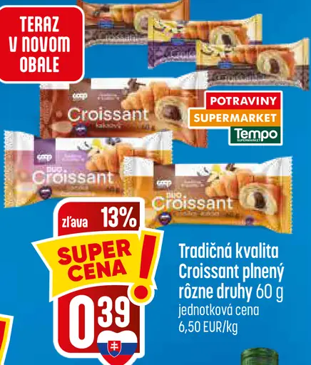 Plnený croissant – rôzne druhy
