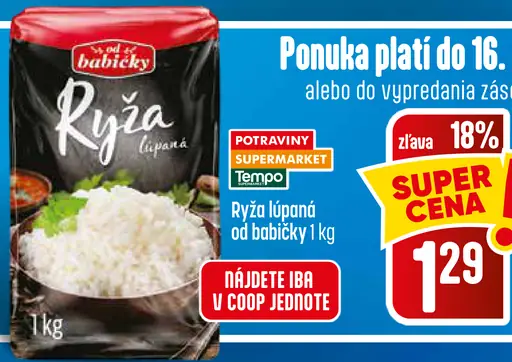 Ryža lúpaná od babičky