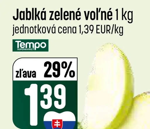 Jablká zelené