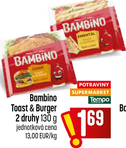 Bambino Toast & Burger ementál