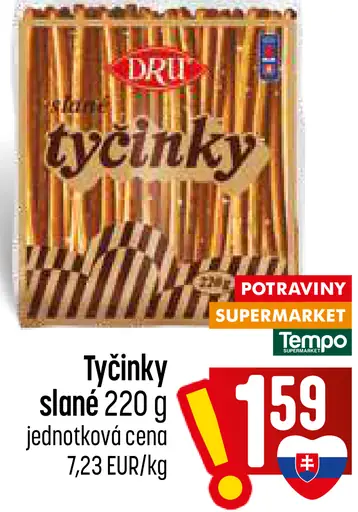 Dru slané tyčinky