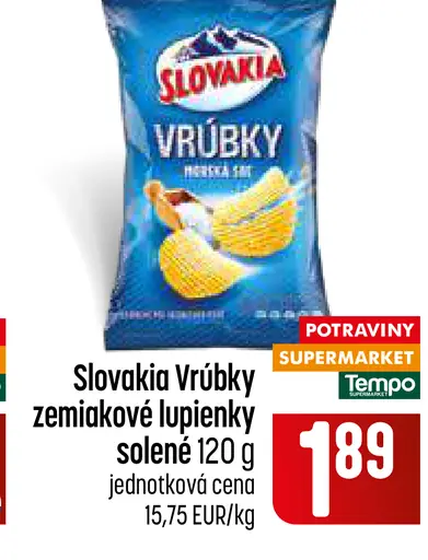 Slovakia zemiakové lupienky solené