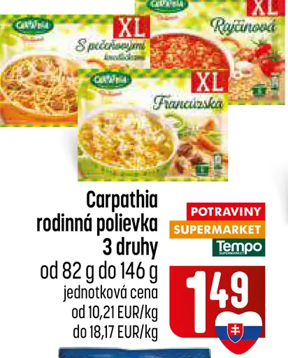 Carpathia rodinná polievka 3 druhy