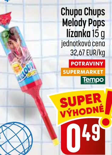 Chupa Chups Melody Pops lízanka