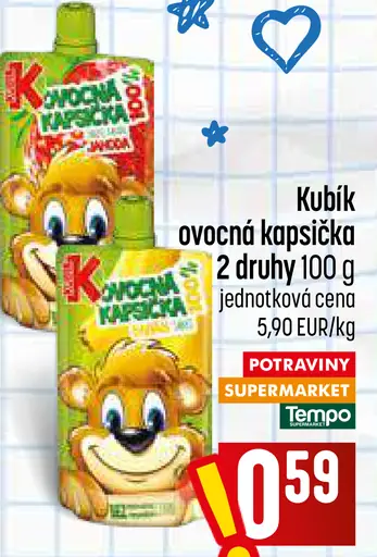 Kubík ovocná kapsička