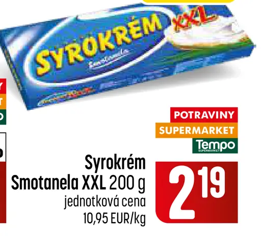 Smotanel Syrokrém XXL