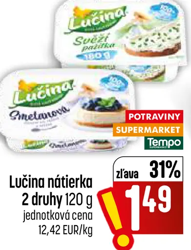 Lučina nátierka 2 druhy