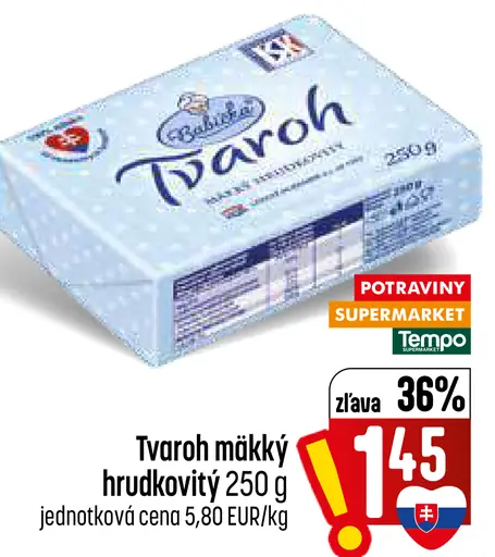 Babička Tvaroh mäkký hrudkovitý