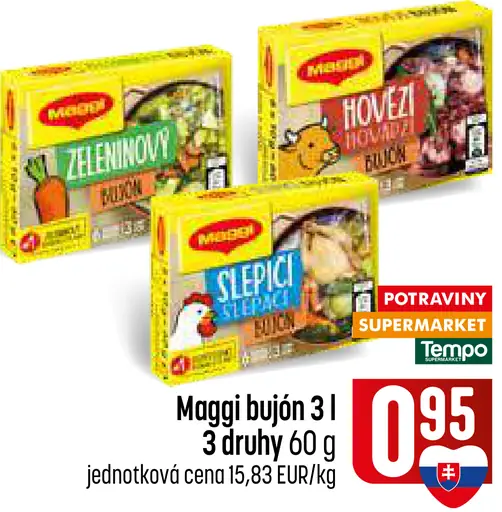 Maggi bujón 3 druhy
