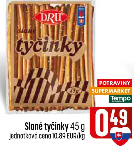 Dru slané tyčinky