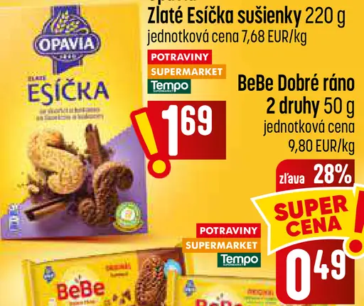 BeBe Dobré ráno sušienky 2 druhy