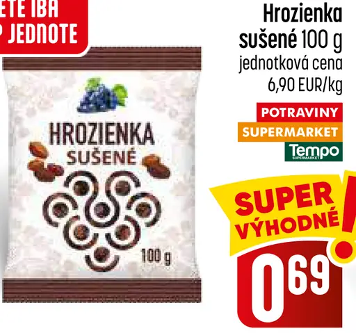 Hrozienka sušené