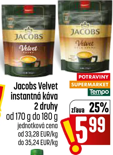 Jacobs Velvet instantná káva