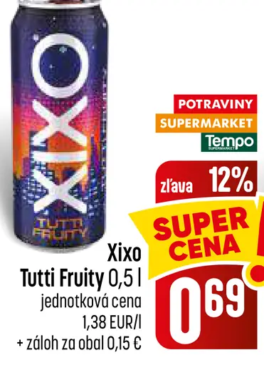 Xixo Tutti Fruity sýtená limonáda