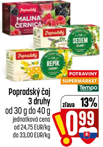 Popradský čaj 3 druhy