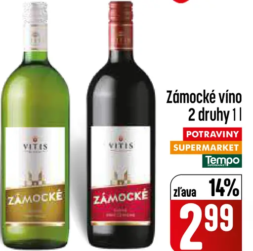 Zámocké víno – biele a červené