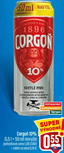Corgoň 10% plechovka