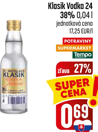 Klasik Vodka 24 38%