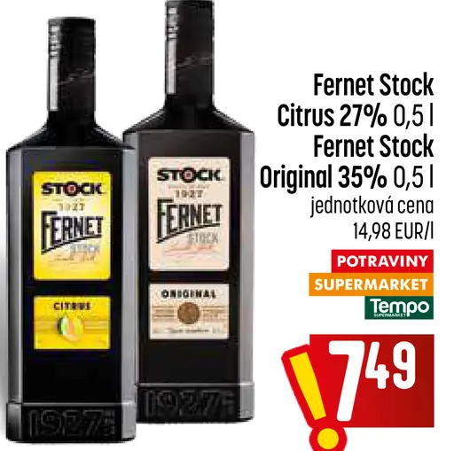 Fernet Stock citrus 27 %