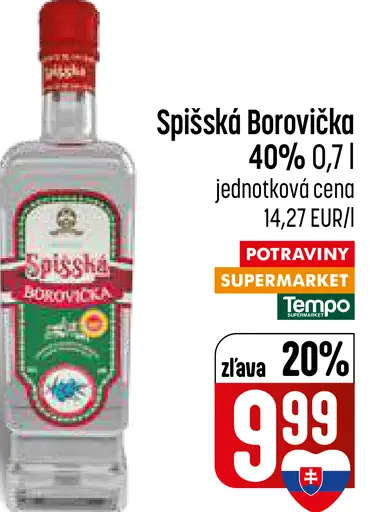 Spišská borovička 40 %
