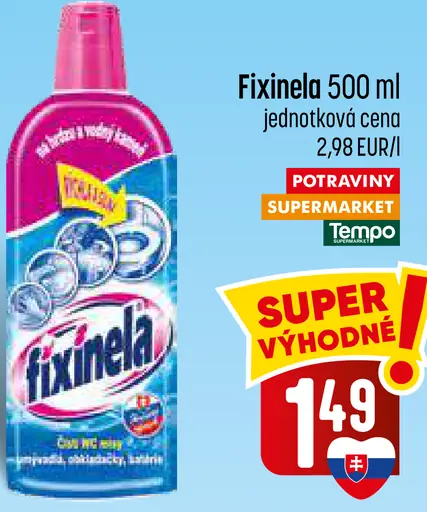 Fixinela čistiaci prostriedok
