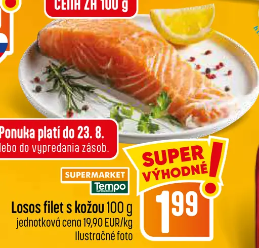 Losos fileta s kožou