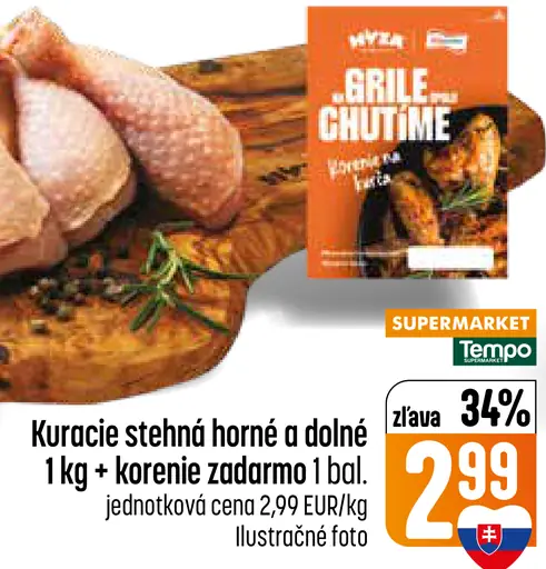 HYZA kuracie stehná horné a dolné s korením