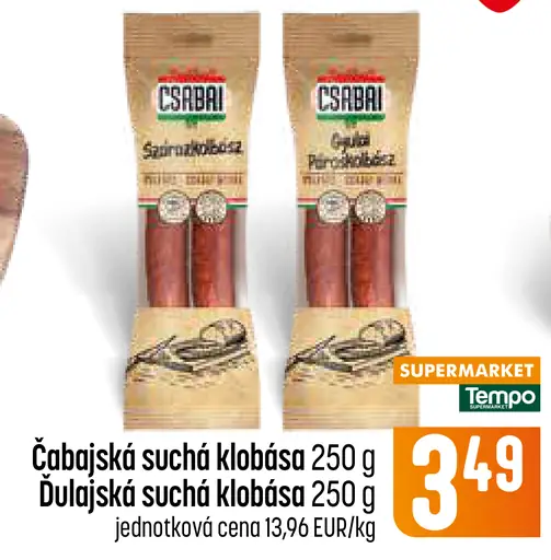 Csabai Čabajská suchá klobása