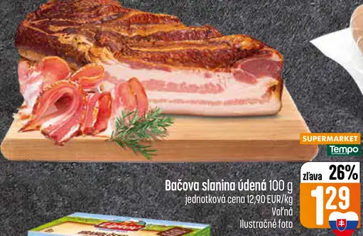 Bačova slanina údená