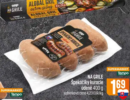 COOP Na grile kuracie údené špekačky