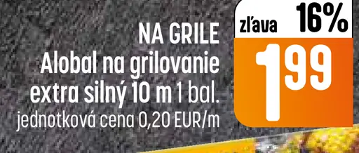 COOP Na grile alobal na grilovanie extra silný