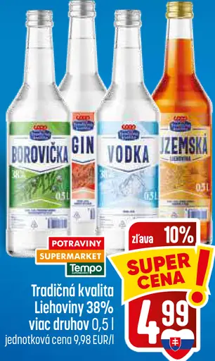 COOP Jednota Liehoviny rôzne druhy 38 %