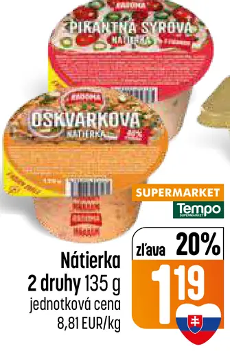 Syrová nátierka – 2 druhy