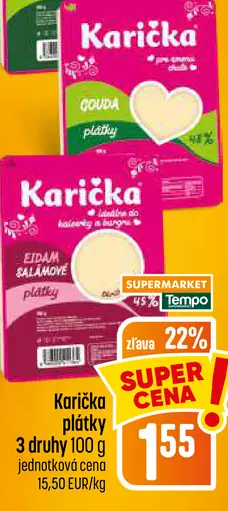 Karička plátky 3 druhy