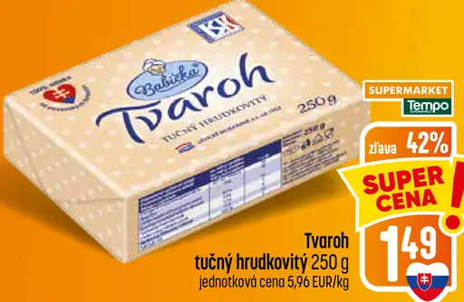 Babička Tvaroh tučný hrudkovitý