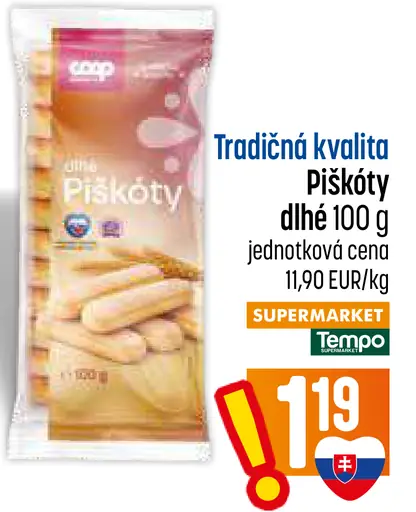 Piškóty dlhé